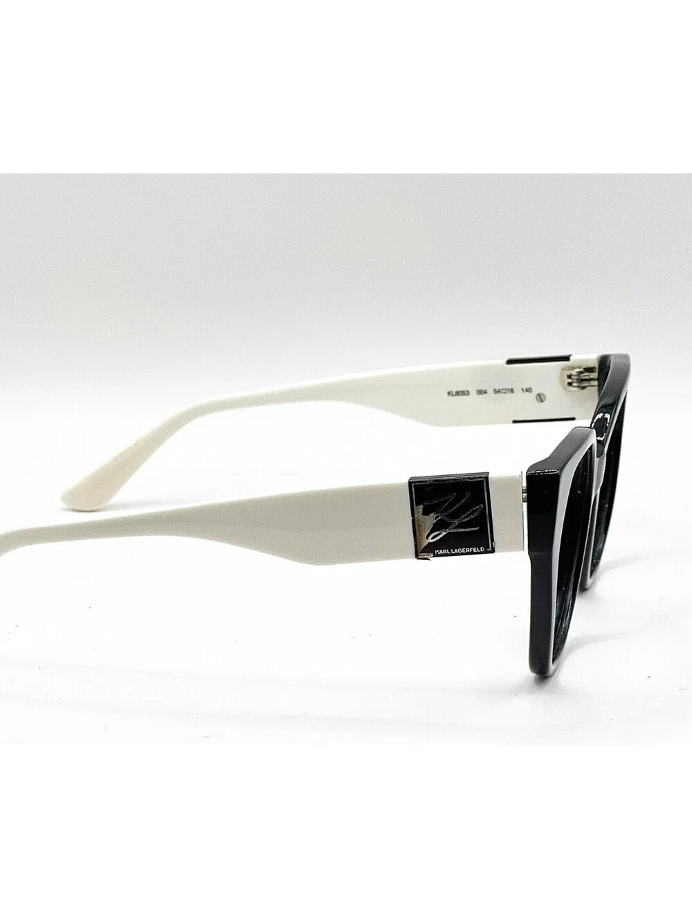Karl Lagerfeld KL6053 004 Black/White Rectangle Authentic Eyeglass Frames 54-16